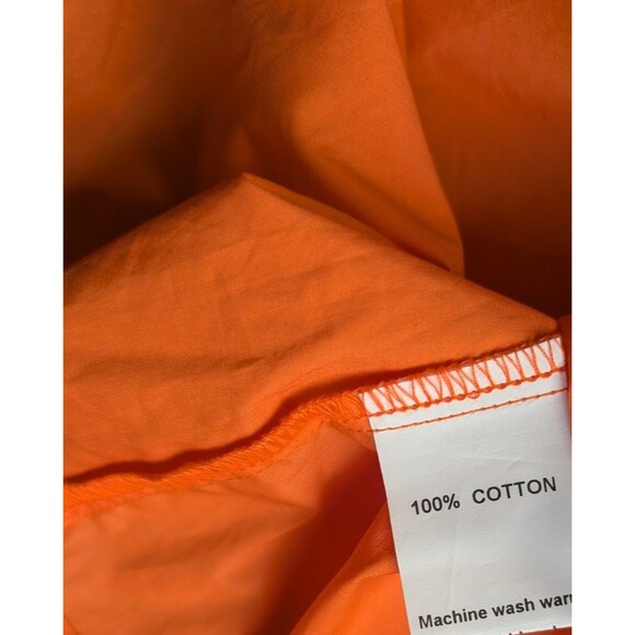 Sndys Everyday Women Tank Top Orange Square Neck 100% Cotton Beachy Coastal XS - Picture 9 of 10